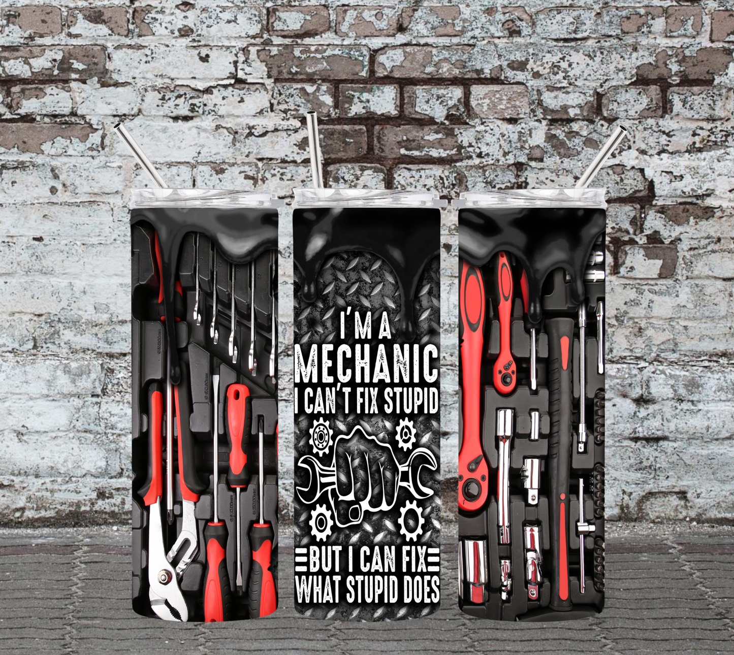 I'M A MECHANIC - 20OZ SKINNY TUMBLER