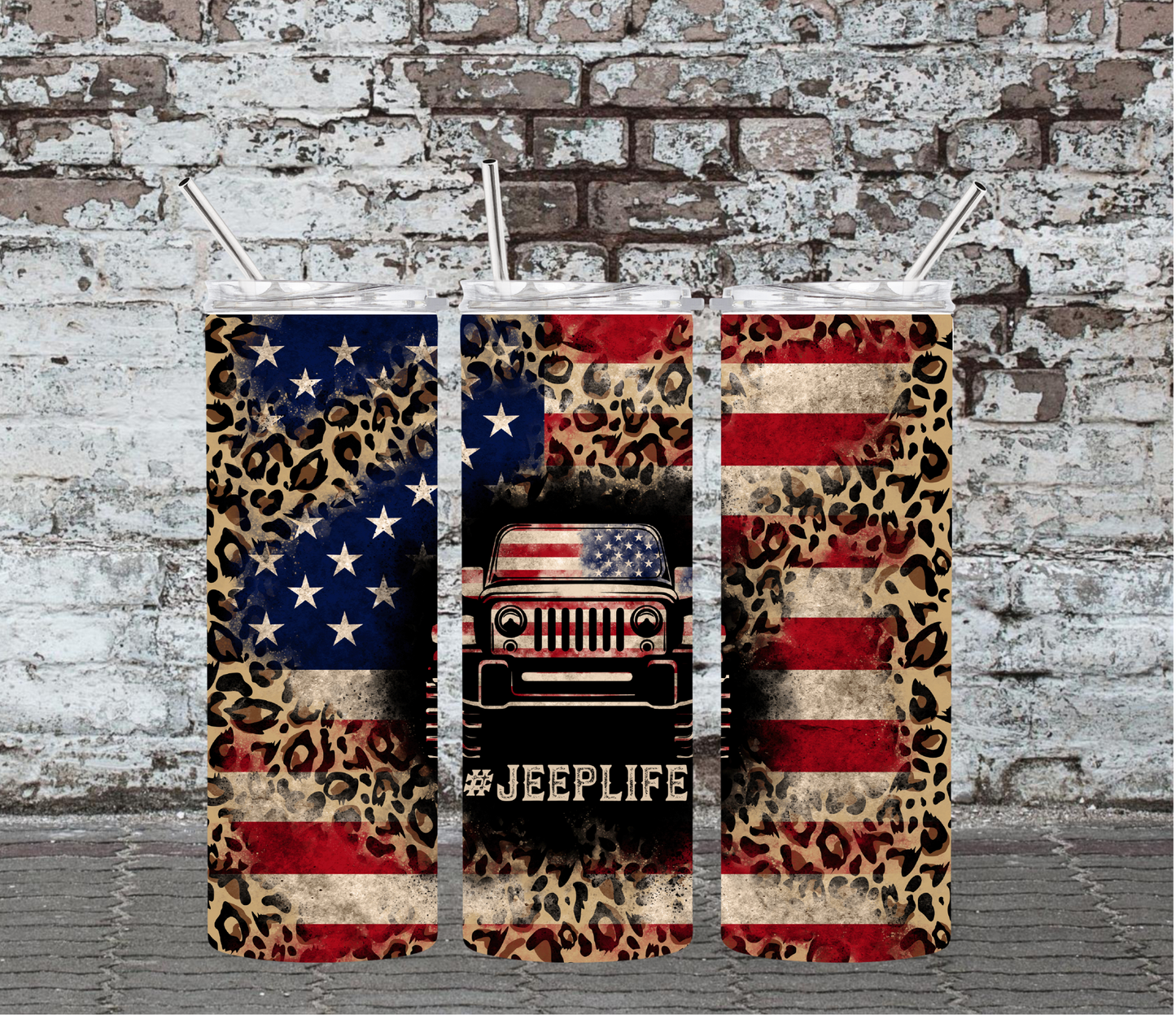 20OZ SKINNY TUMBLER - JEEP LIFE