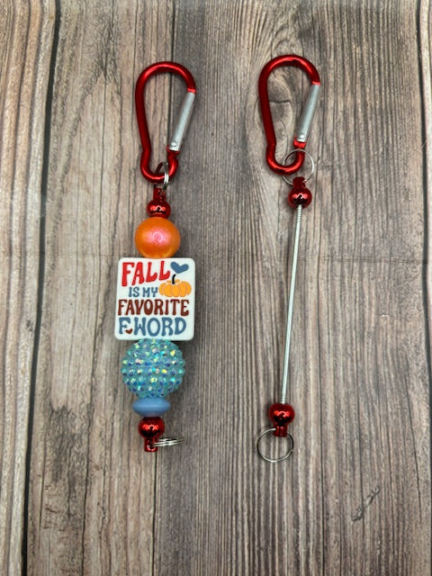 FALL IS MY FAVORITE F WORD- BAR KEYCHAIN