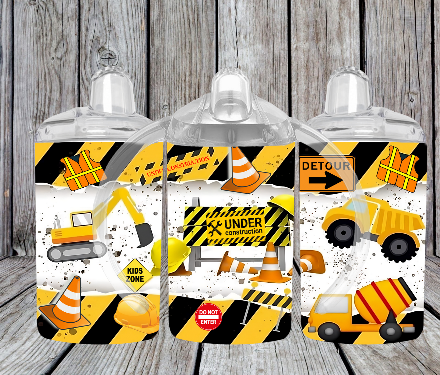 12OZ SIPPY CUP - CONSTRUCTION ZONE