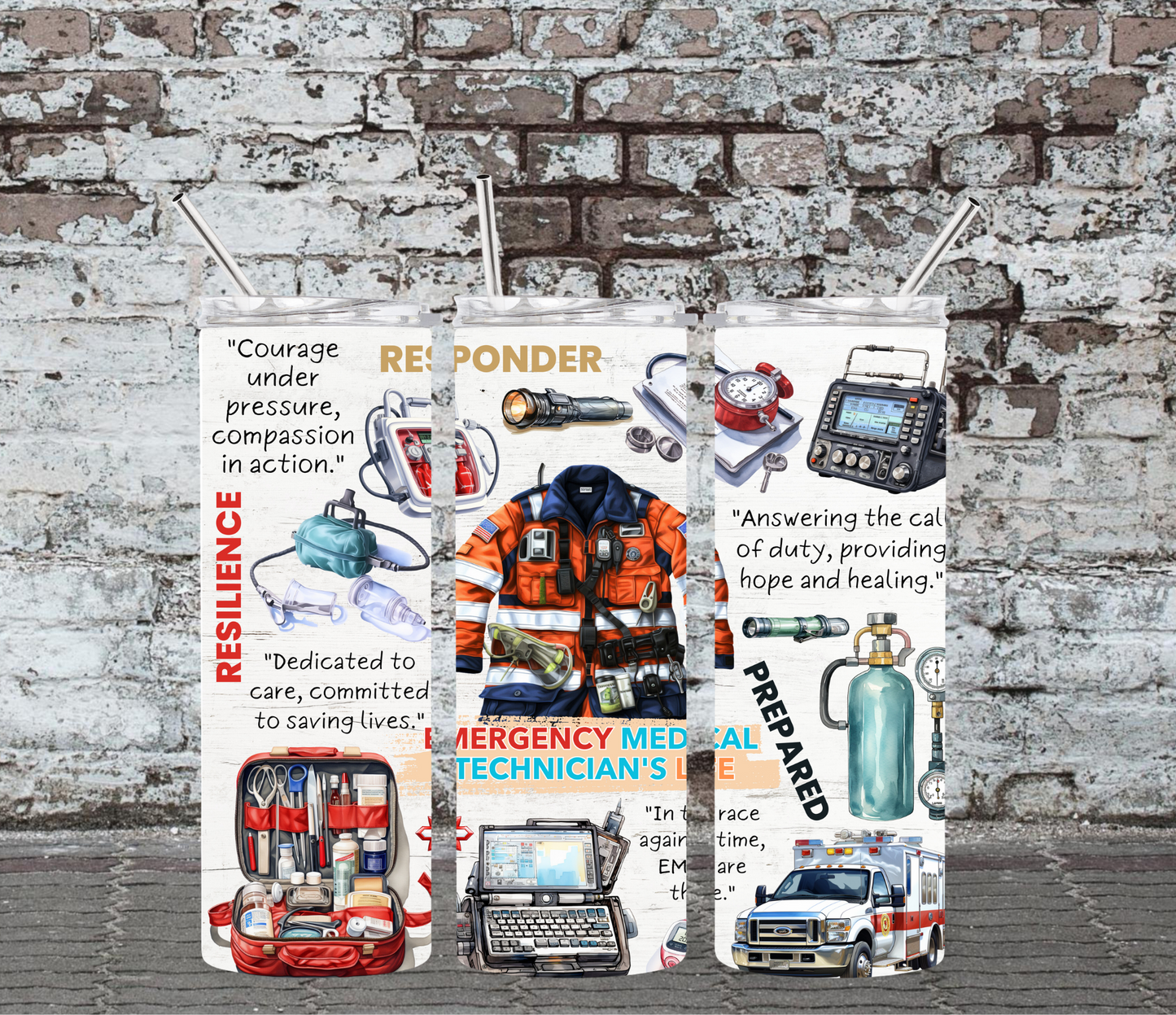 20OZ SKINNY TUMBLER - FIRST RESPONDERS