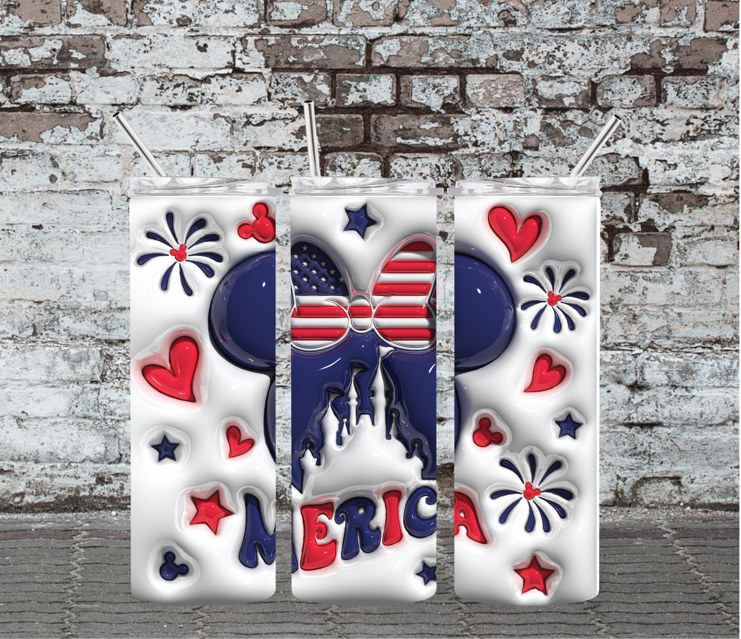 20OZ SKINNY TUMBLER - MERICA