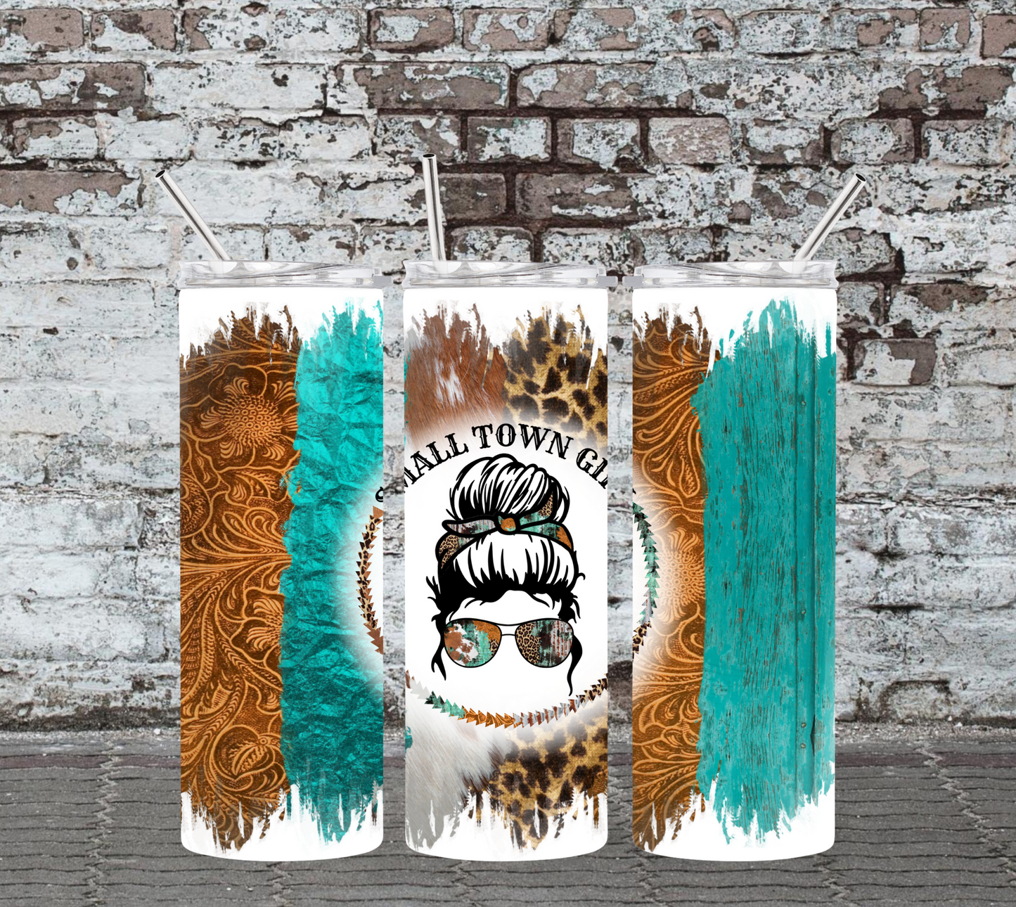 20OZ SKINNY TUMBLER - SMALL TOWN GIRL