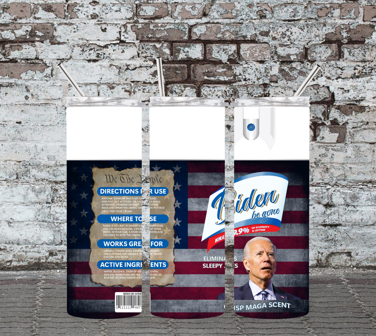 20OZ SKINNY TUMBLER - BIDEN BE GONE