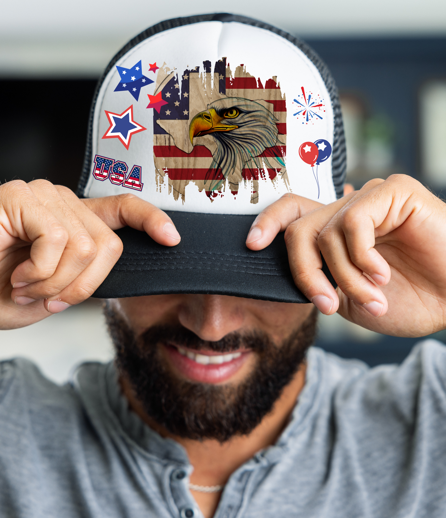 AMERICAN EAGLE FOR TEXAS - TRUCKER HAT