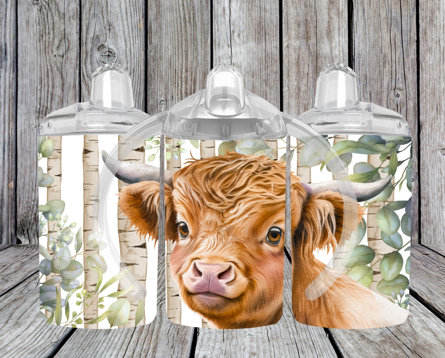 12OZ SIPPY CUP - HIGHLAND COW