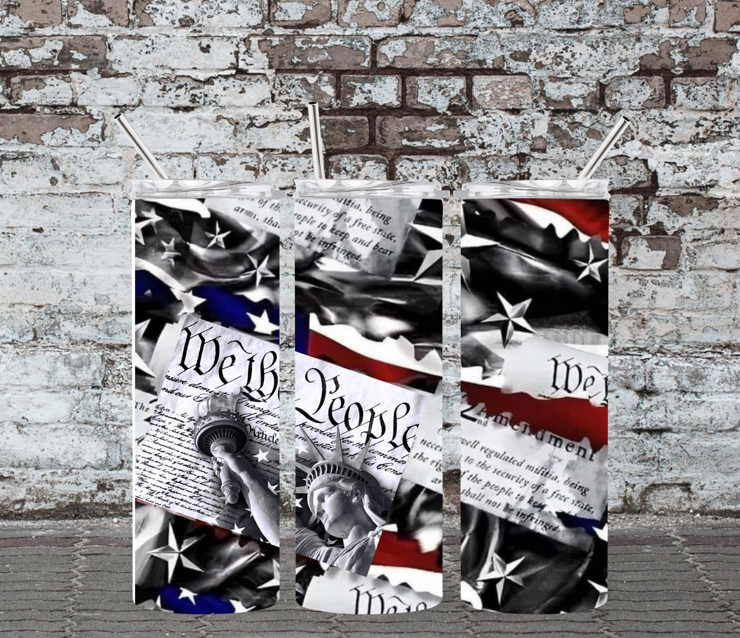 20OZ SKINNY TUMBLER - WE THE PEOPLE