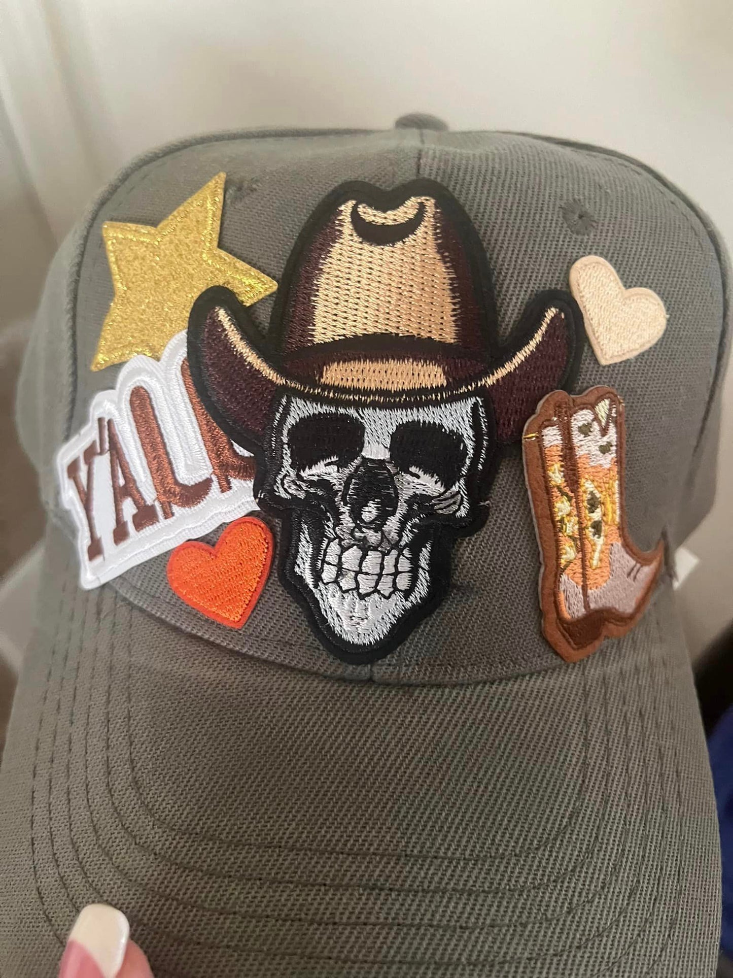 COWBOY SKULL Y'ALL- BASEBALL CAP