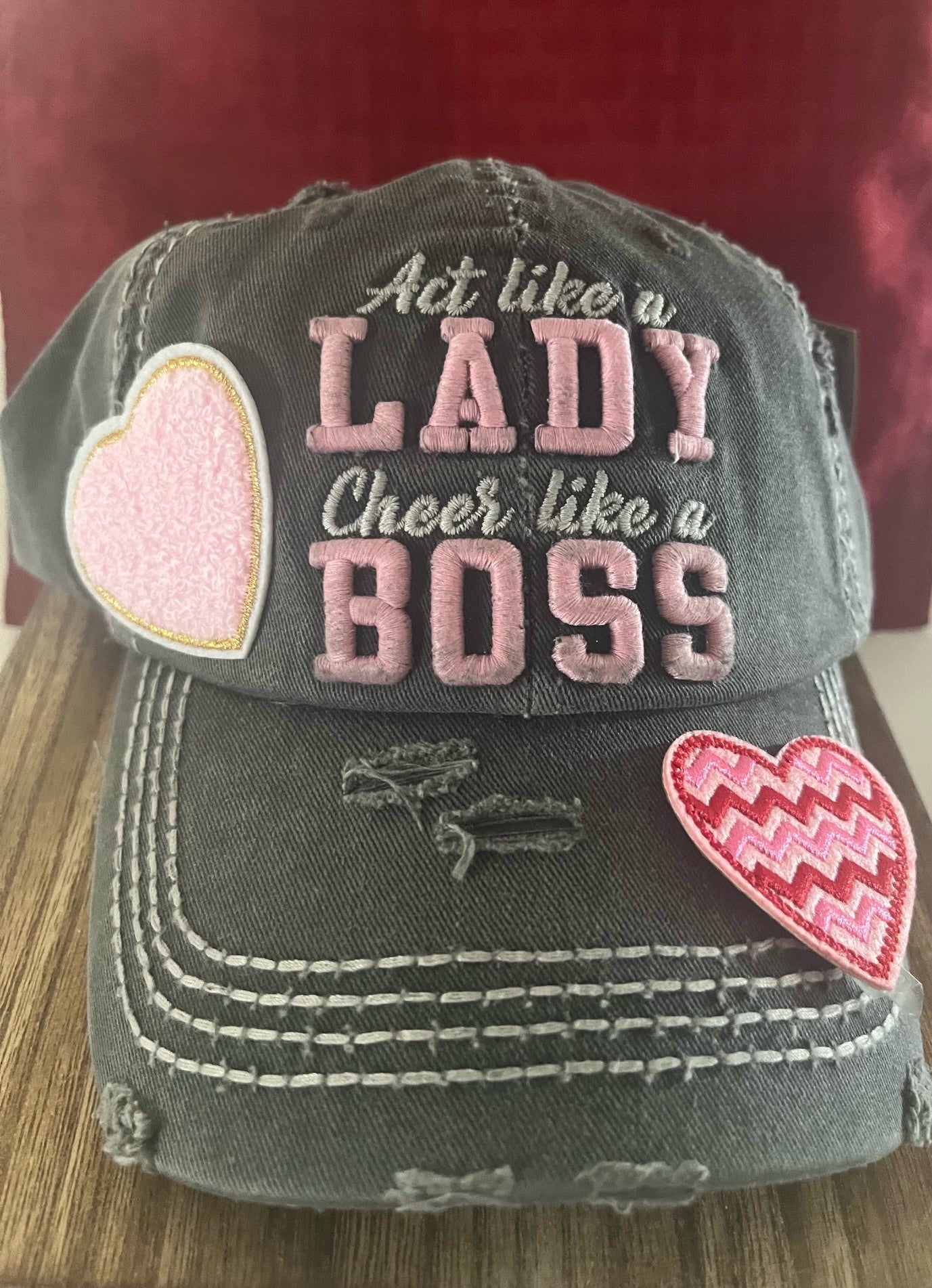 AT LIKE A LADY CHEERY LIKE A BOSS -TRUCKER HAT