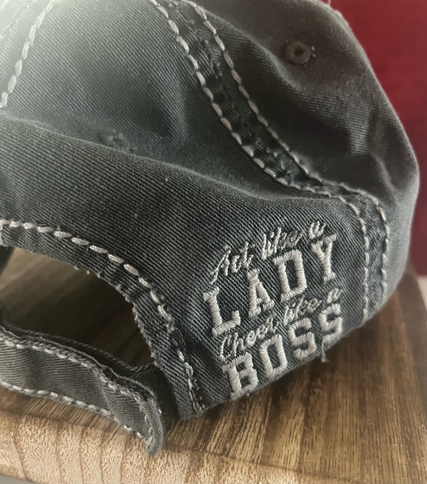 AT LIKE A LADY CHEERY LIKE A BOSS -TRUCKER HAT