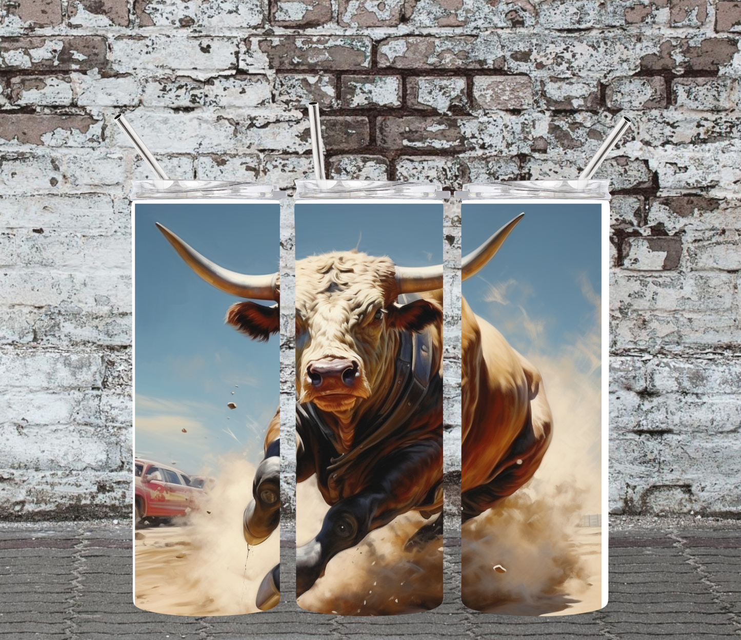 20OZ SKINNY TUMBLER - BULL