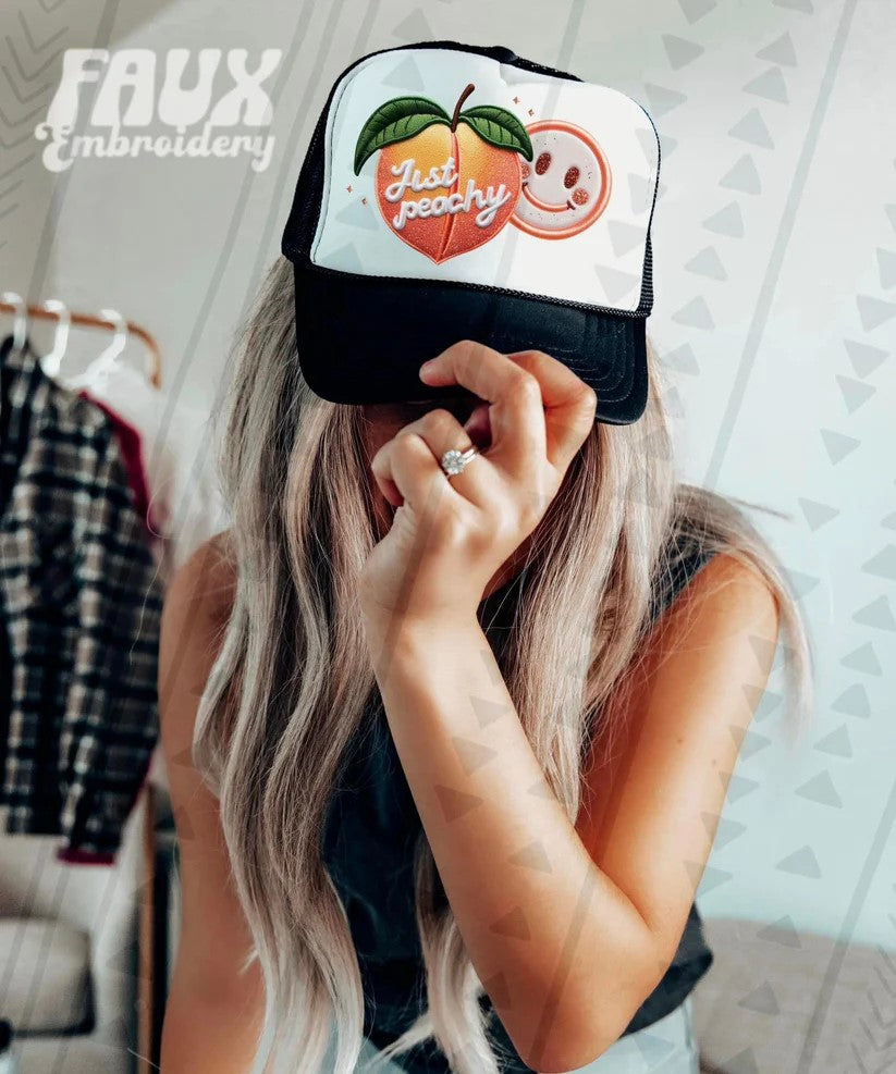 JUST PEACHY - TRUCKER HAT