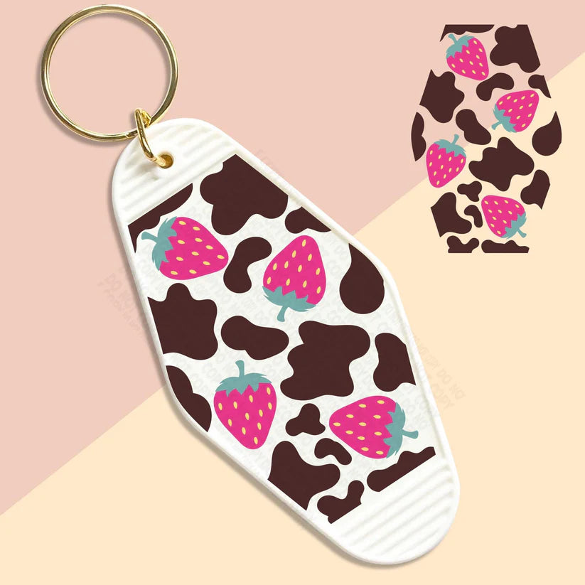 CHOCOLATE STRAWBERY MILK - MOTEL KEYCHAIN