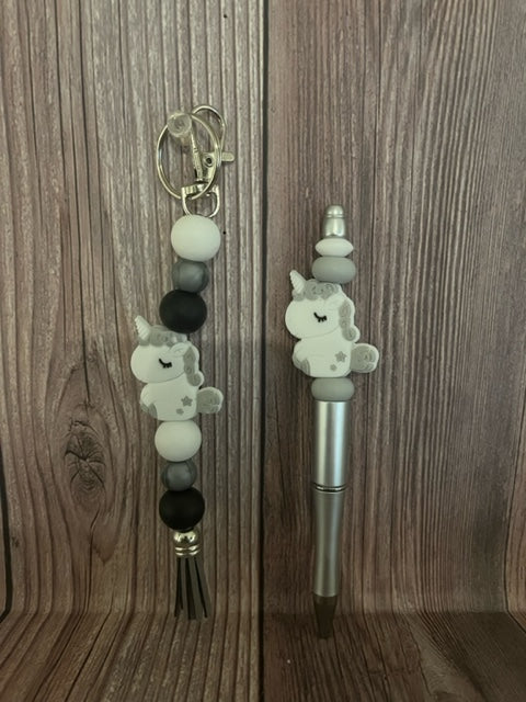GRAY UNICORN SET