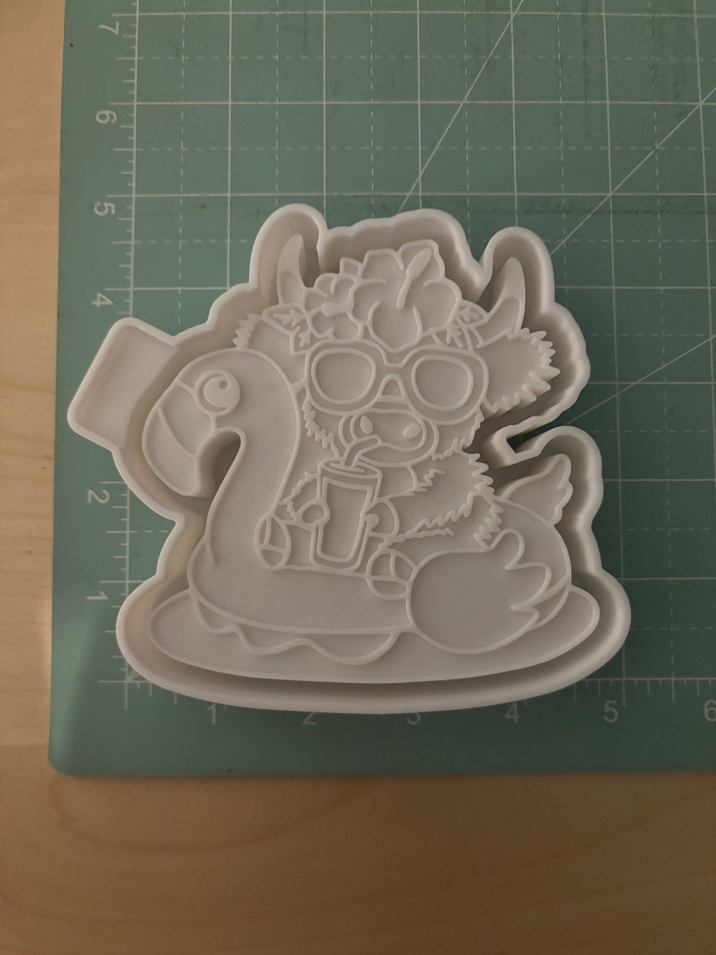 COW ON FLOATY -FRESHIE MOLD
