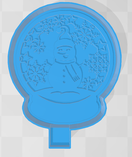 SNOWMAN SNOWGLOBE - FRESHIE MOLD