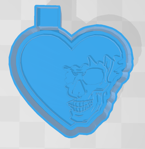 HEART SKULL -FRESHIE MOLD