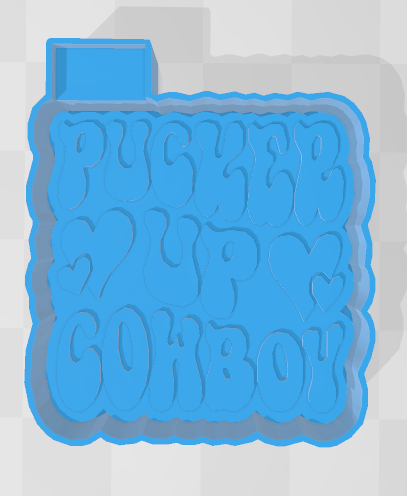 PUCKER UP COWBOY -FRESHIE MOLD