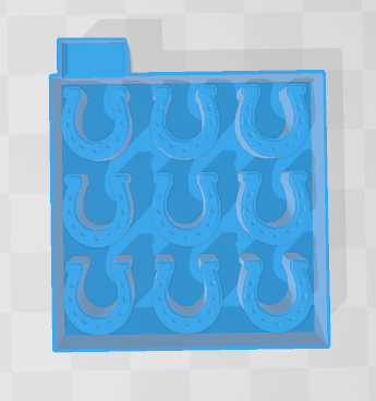 HORSESHOE -WAX MELT MOLD