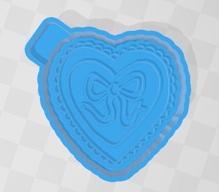 HEART WITH BOW -FRESHIE MOLD