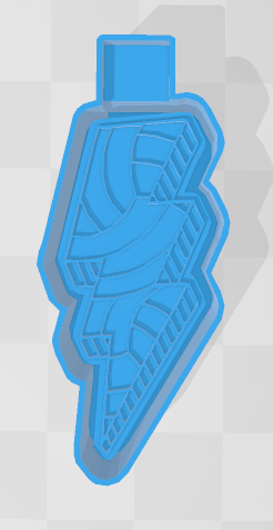 VOLLEYBALL LIGHTENING BOLT -FRESHIE MOLD
