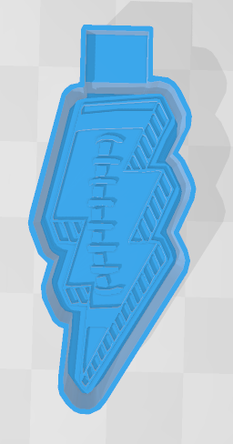 FOOTBALL LIGHTENING BOLT -FRESHIE MOLD