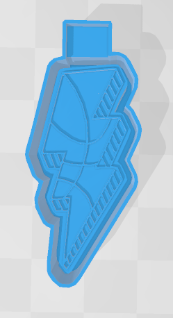 BASKETBALL LIGHTENING BOLT -FRESHIE MOLD