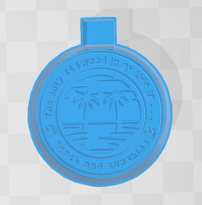 THE ONLY BS I NEED IS BEACH AND SUNSHINE -FRESHIE MOLD