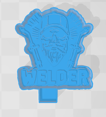 BEARDED WELDER -FRESHIE MOLD