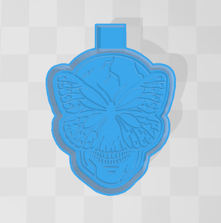 BUTTERFLY SKULL -FRESHIE MOLD