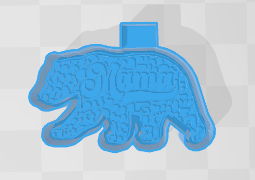 CHEETAH MAMA BEAR -FRESHIE MOLD