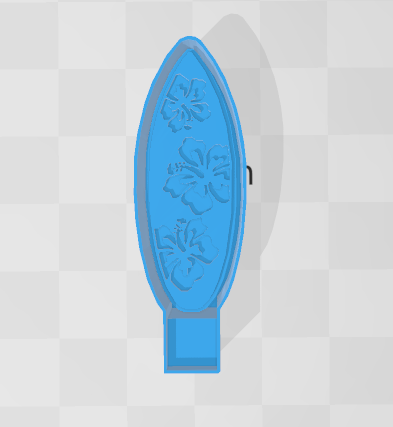 FLORAL SURF BOARD -FRESHIE MOLD