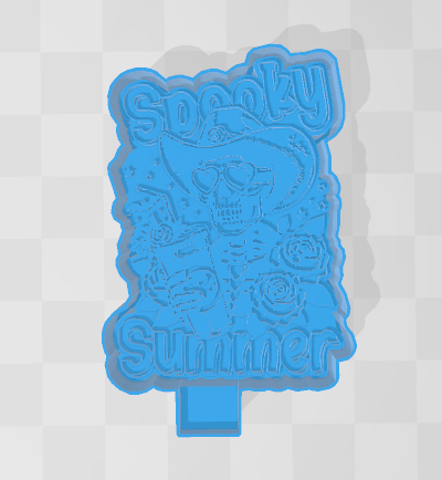 SPOOKY SUMMER SKELLY COWGIRL -FRESHIE MOLD