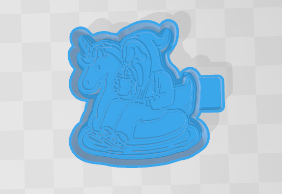 GHOST FACE ON FLOATY -FRESHIE MOLD
