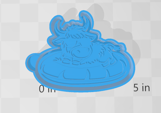 BULL ON FLOATY -FRESHIE MOLD
