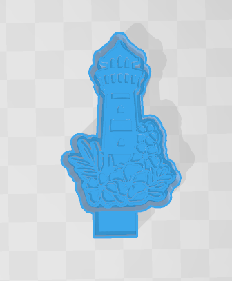 FLORAL LIGHTHOUSE -FRESHIE MOLD