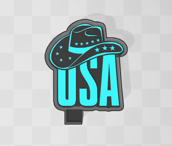 USA COWBOY HAT -FRESHIE MOLD