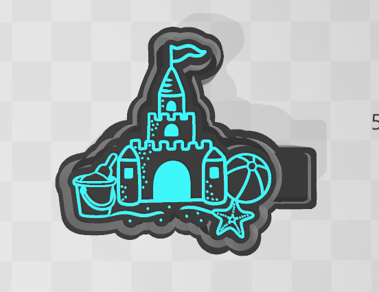 SAND CASTLE -FRESHIE MOLD