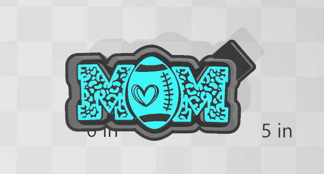 FOOTBALL MOM- FRESHIE MOLD