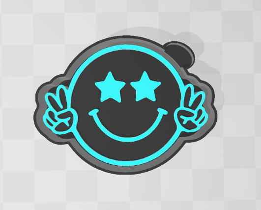 PEACE SMILEY - FRESHIE MOLD