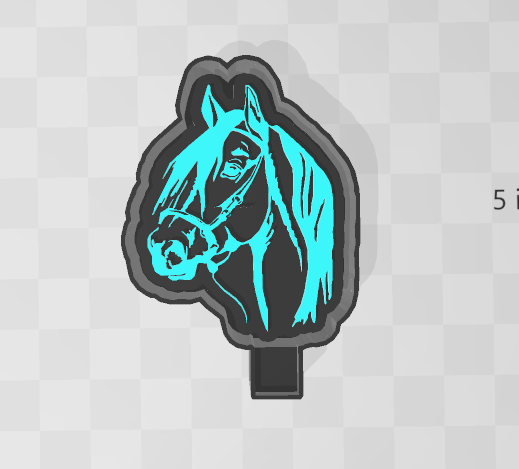 HORSE WITH HALTER- FRESHIE MOLD