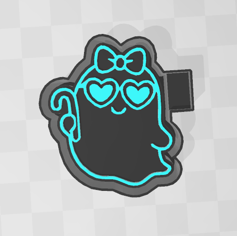 GHOST WITH GLASSES -FRESHIE MOLD