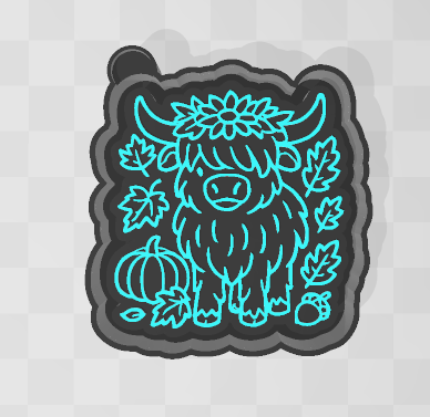 FALL COW -FRESHIE MOLD