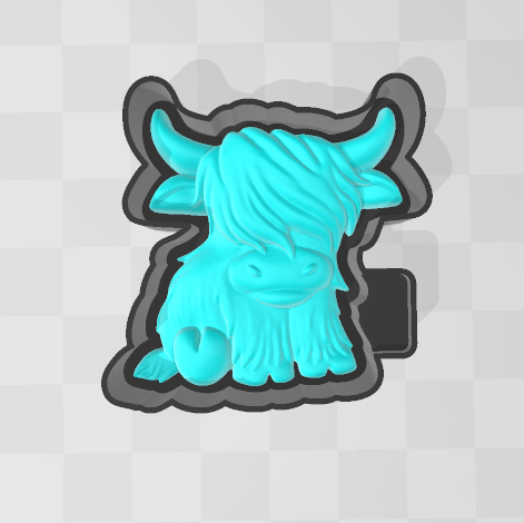 3D COW -FRESHIE MOLD