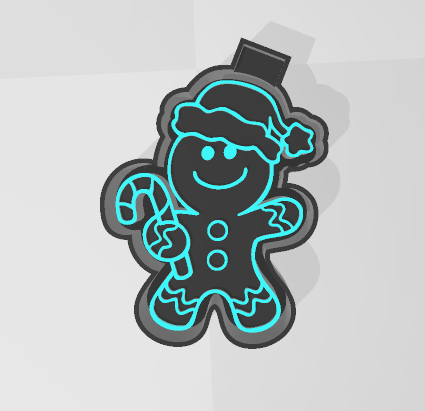 GINGERBREAD MAN -FRESHIE MOLD