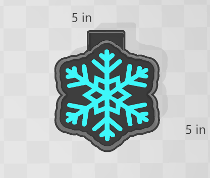 SNOWFLAKE 2 -FRESHIE MOLD