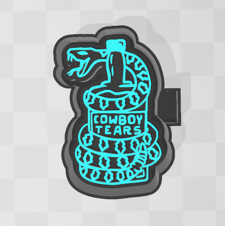 RATTLESNAKE COWBOY TEARS -FRESHIE MOLD