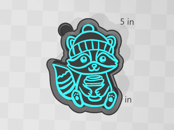 RACCOON COFFEE -FRESHIE MOLD