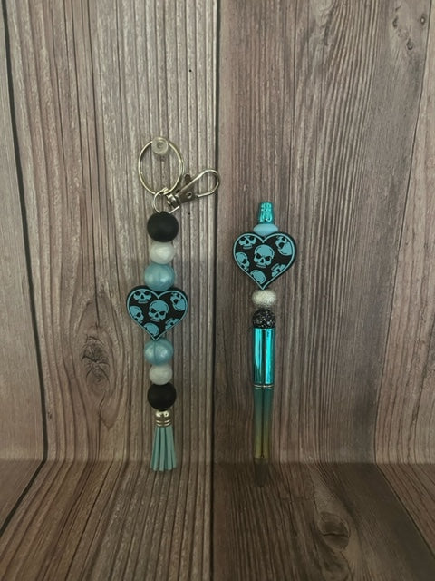 TEAL SKULL SET