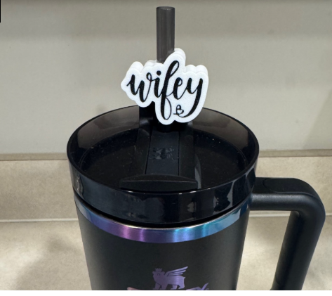 WIFEY 10MM STRAW TOPPER